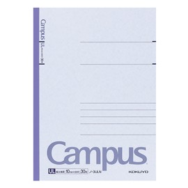 Kokuyo Campus Notebook, Extra Thick Horizontal Rule, No. 6 (Semi-B5), 30 Sheets