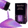 Renfio Holographic Dust, Purple Holographic Glitter, 1/360'' Diamond Dust Glitter