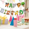 DazzJoy Happy Birthday Garland Animals, Jungle Birthday Garland Children, Happy