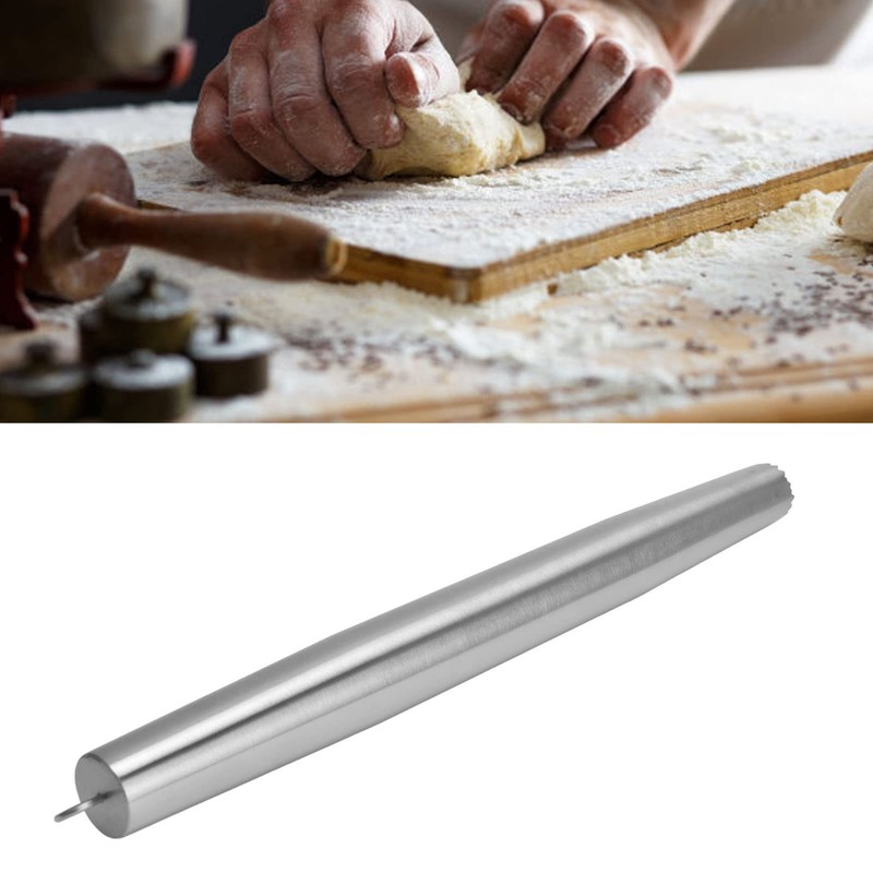 Rolling Pin, Smooth Non-stick Dough Roller Stainless Steel Rolling Pins