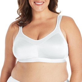 Playtex womens 18 Hour Active Breathable Comfort Wireless Us4159 Full Coverage Bra, White, 46C US