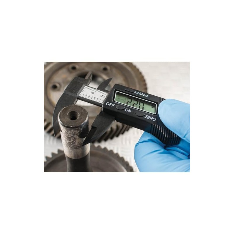 Draper 24816 Imperial Digital Lcd Vernier Caliper Gauge, 150mm, Blue