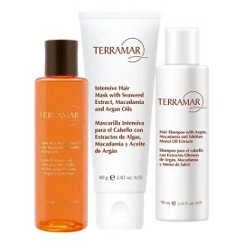 Terramar Kit D Viaje Cuidado D Cabello Argan Monoí Macadamia