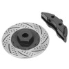 Lybunair 4pcs Metal Simulation Brake Disc Brake Calipers for 1/10