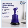 Luigi's Mini Plunger for Bathroom Kitchen Sink Bath & Shower