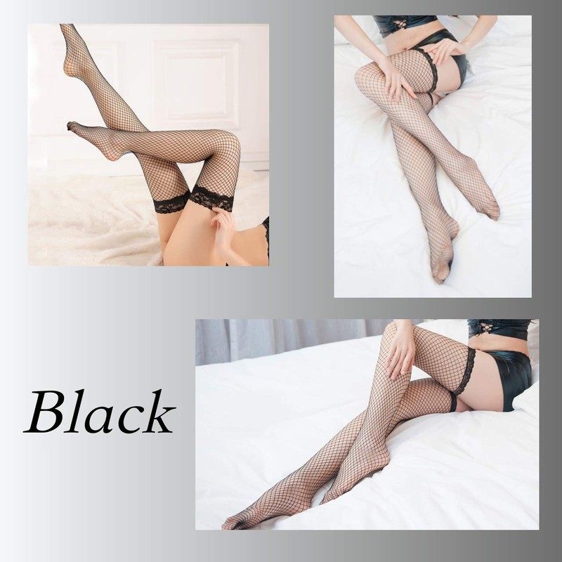 BUZZxSELECTION TVS02S22 Women's Knee High Socks Tights, Net Tights, Stockings,