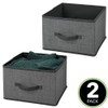 MDESIGN Set of 2 Fabric Storage Boxes, for Organizing the