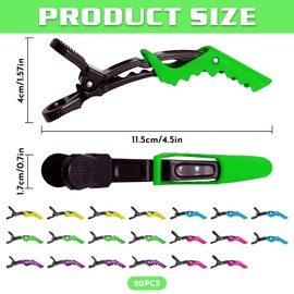 20 Pieces Of Colored Hairpins, Plastic Hairpins, Hair Salon Aids, Anti-Slip Hairpins, Hair Styling Accessories.