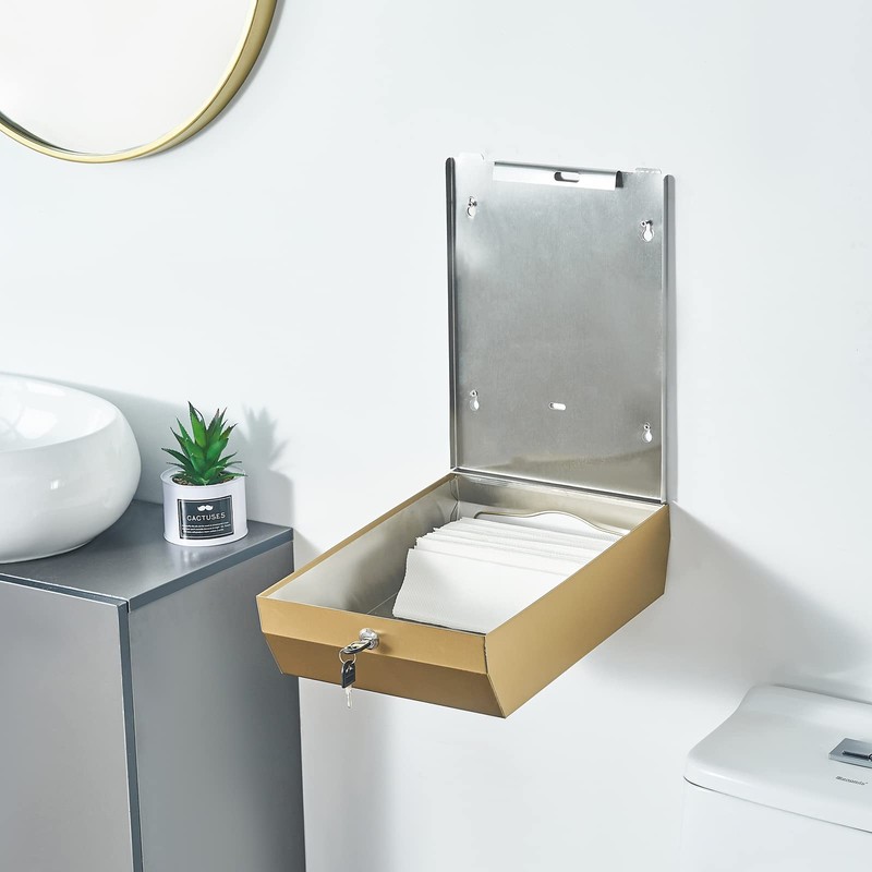Paper Towel Dispenser Wall Mount Commercial c-fold/Multi-fold/Tri-fold, Touchless Hand Towel