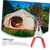 Operitacx Carbon Steel Tent Strong Spring Clamps for Outdoor Camping