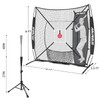 AOLIGEIJS 6'X6' Baseball Softball Practice Net,Pitching Net,Batting Net,with Baseball Tee,Bonus
