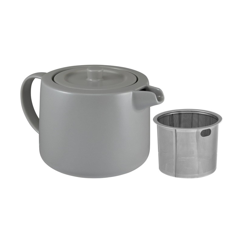 Maxwell & Williams Cafe Life Teapot with Infuser 1L Grey