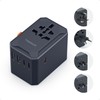 TESSAN Travel Adapter Worldwide with USB C GaN 65W PD