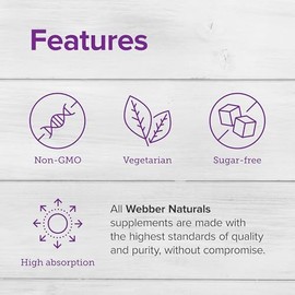 Webber Naturals Complejo de glicinato de magnesio 200 mg, 180 cápsulas vegetarianas, fórmula de alta absorción, fortalece huesos, corazón, músculos y nervios, una al día, vegano