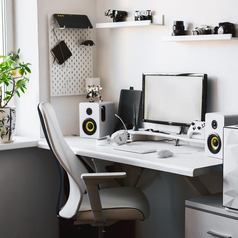 sourcing map Office Chair Covers, Stretchable Rotating Chair Slipcover Desk