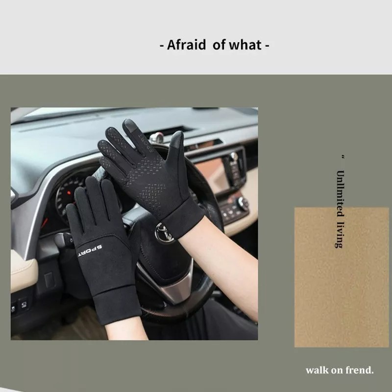 THE9SHOP Guantes Tacticos Neopreno, Resistentes Agua Touchscreen Moto