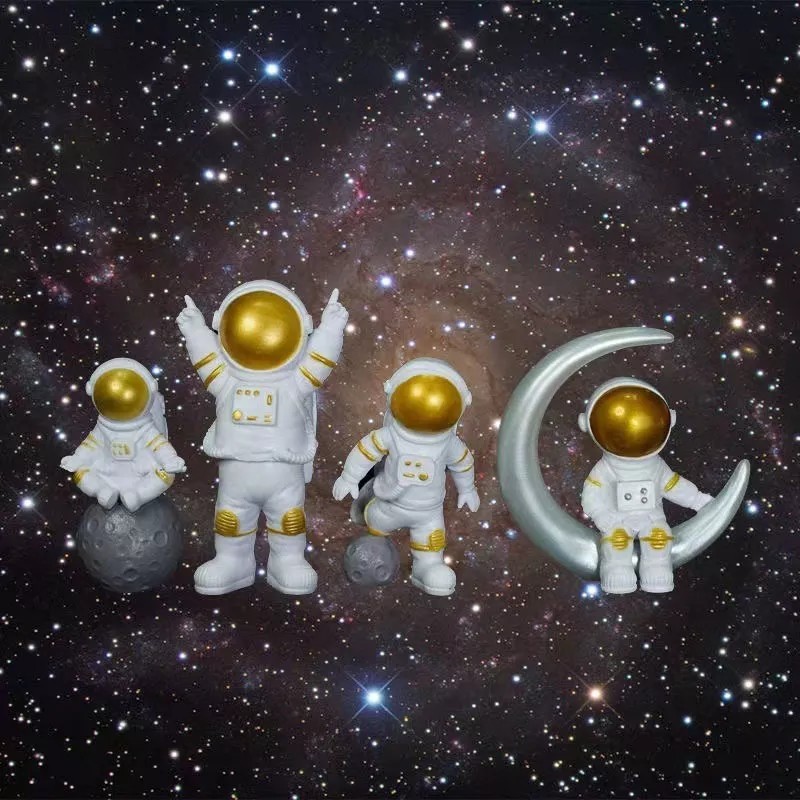GOGOX 4pcs Adornos Astronauta Figuras Decorativas/auto,escritorio