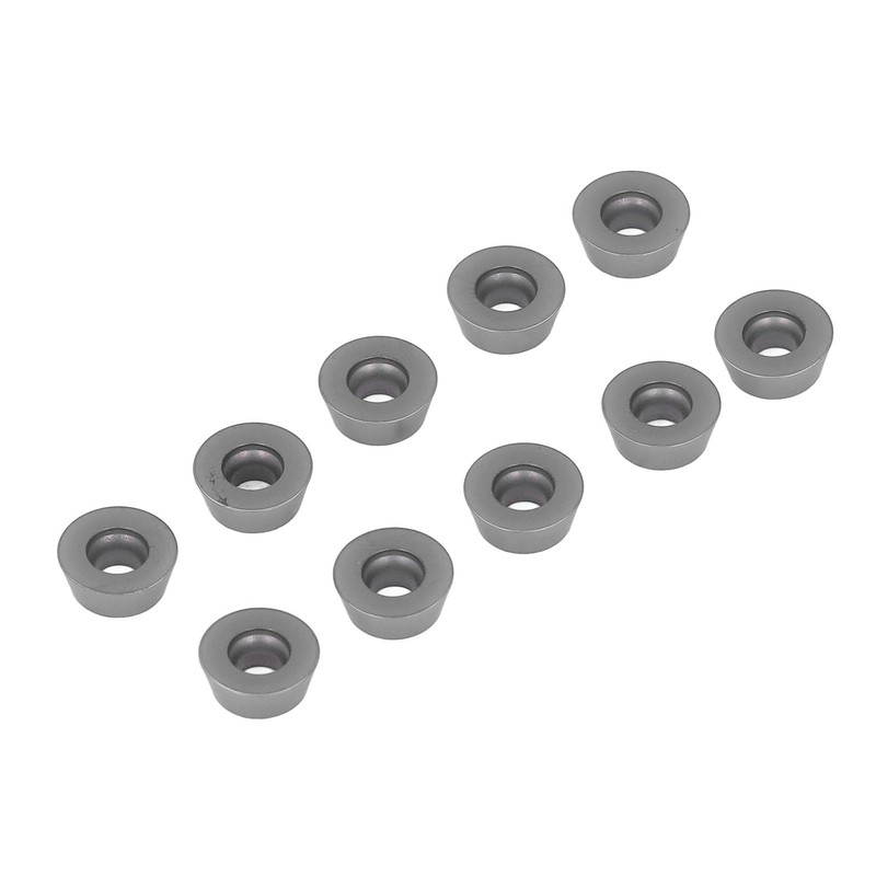 10PCS Black Coating Carbide Inserts Round CNC Turning Milling Inserts