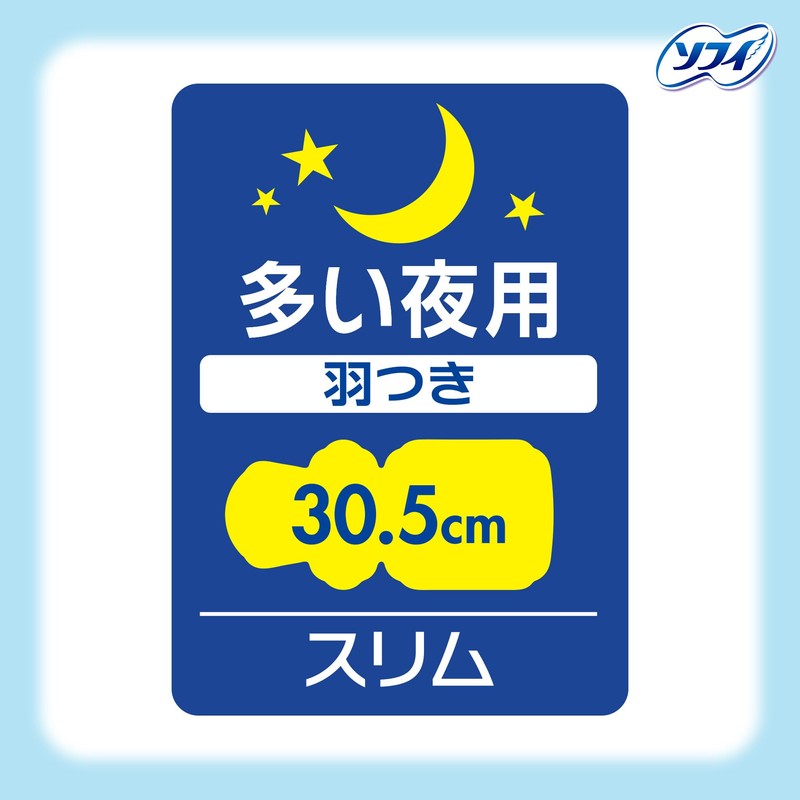 Center-in Compact Slim Fluffy Type for Many Days and Nights,