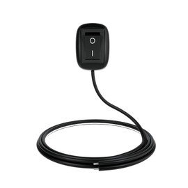 BONATECH - Interruptores de botón de Forma de Gota de Agua para Coche de 12 V CC para Luces antiniebla, DRL, Barra de luz LED, Negro, 39.3 Inches