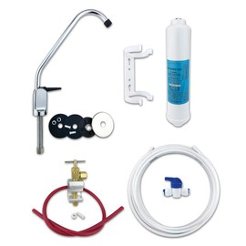 Finerfilters Undersink Drinking Water System, Enjoy Crystal Clear, Great Tasting and Smelling Water On Tap 24/7 with Stylish Chrome Lever Tap