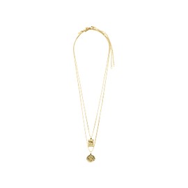 PILGRIM VALKYRIA Coin Necklace 2 in 1 Set, Brass Gold