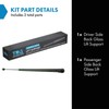 TRQ Back Glass Lift Support Shock Strut Set Compatible with