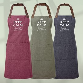 D Design Invent Print! Granny Gift Apron Birthday Cooking Kitchen Gift for Women Keepsake for Granny Size 86cm x 72cm (Moss)
