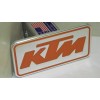 CMT ktm, motorcycle hitch cover rectangle orange