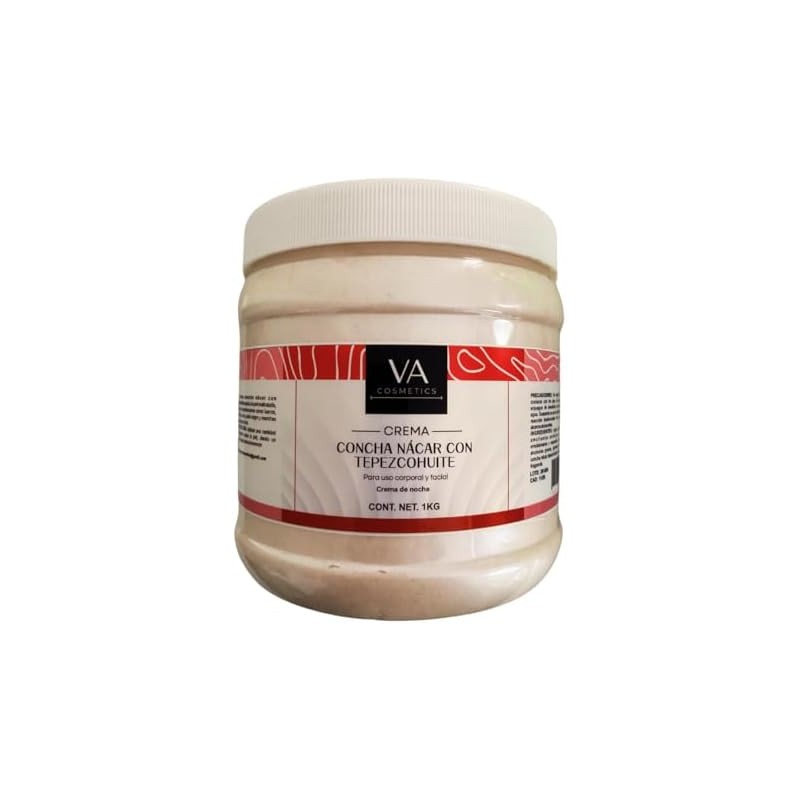 Crema Concha Nacar Con Tepezcohuite Corporal y Facial 1 Kilo