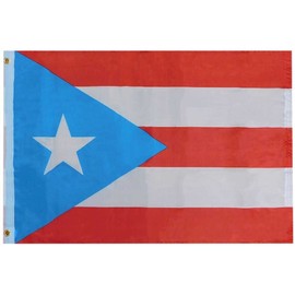 Generic Alternative Novelties Puerto Rico Light Blue 3'x5' 3 Foot x 5 Foot Rough Tex 68D Printed Nylon Flag Banner
