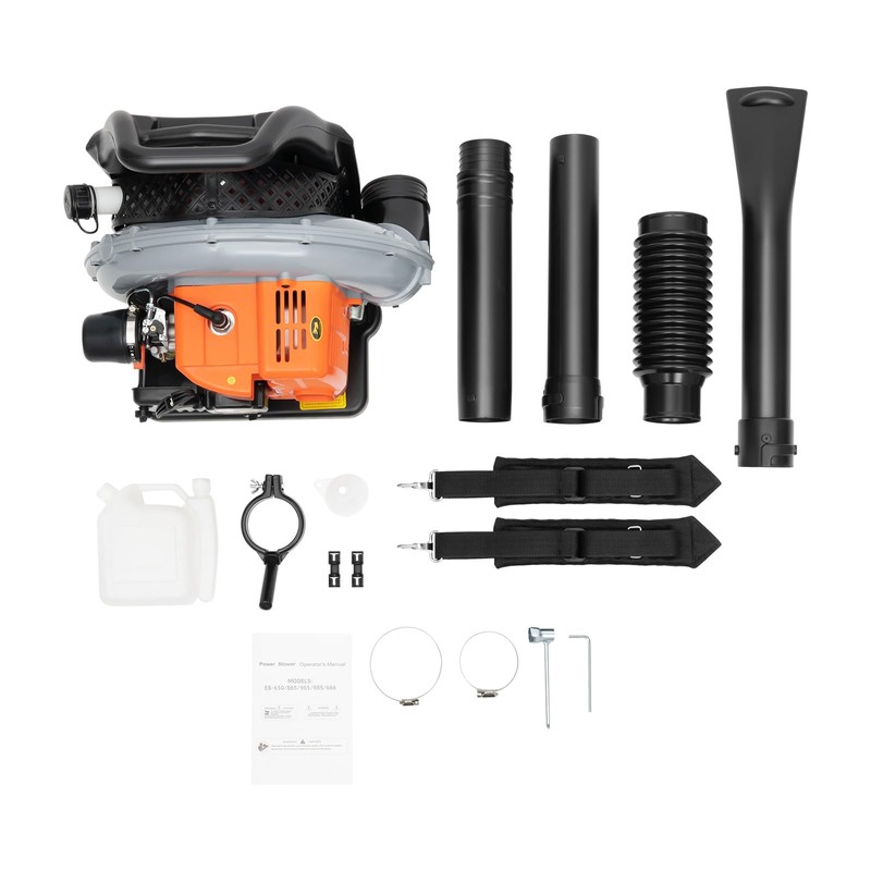 Backpack Leaf Blower, 65CC 3.6HP 2Cycle Backpack Blower Gas Powered,