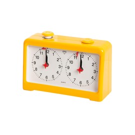 The House of Staunton Diamond Quartz Analog Chess Clock (Yellow)