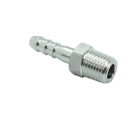 CDQBWKJGFJ 2 Pcs 1/4" Hose Barb to 1/4" Male NPT Pipe Adapter Stainless Steel 304 Home Brew Fitting Water Fuel Air