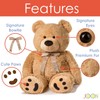 JOON Huge Teddy Bear With Ribbon, Tan