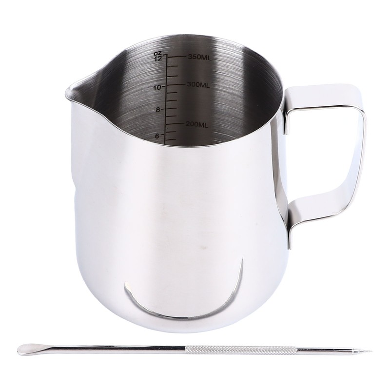 Milk Frothing Pitcher 350ml 304 Stainless Steel Milk Jug Coffee