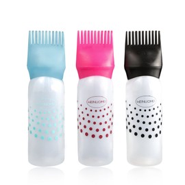 3 Pieces Applicator Bottle Hair Dye Bottle Root Comb Applicator Bottles Hair Dye Bottles Salon Hair Dye for Hair Dye Colouring Scalp Treatment Essential