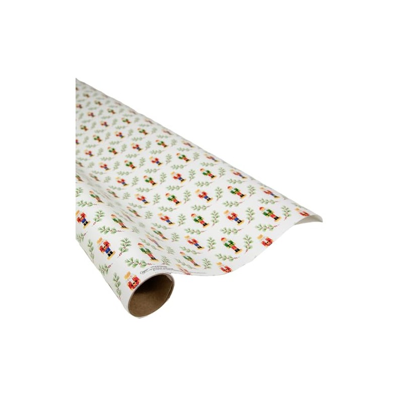 Caspari Little Nutcracker Gift Wrap - Two 30" x 8'