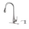 HGHGK Kitchen Faucet with Soap Dispenser and Pull Down Sprayer