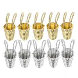 KOMBIUDA 24pcs Party Candy Baskets Elegant Storage Baskets for Weddings Parties and Festivals for Treats Favors Lightweight and Reusable Design