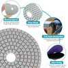 4 Inch Diamond Polishing Pads Kit, 15Pcs Wet/Dry Polishing Pads