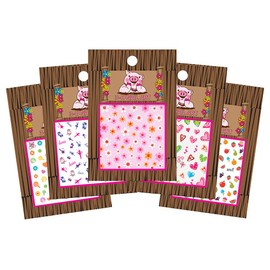 Piggy Paint 100% Non-Toxic Girls Nail Accessories (Nail Art Party Pack - Pack of 5)