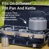 FineFlame 3-Burner Propane Camping Stove 19800 BTUs, Portable Camp Stove