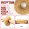 SPIKFN Real Hair Bun Set, 100% Human Hair, Natural Doughnut