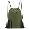 Drawstring Backpack Sports Gym Sackpack with Mesh Pockets Water Resistant