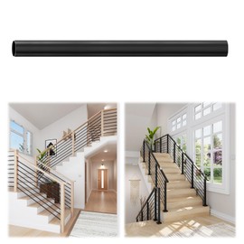1 Pack 5.9inch x 35/64 inch Iron Stair Baluster Sample, Matte Black Hollow Horizontal Interior Baluster, Stair Railing Spindles for Indoor Staircase