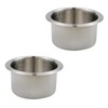 Pastlla 2pcs Stainless Steel Cup Holder Recliner-Handles Replacement Cup Holder