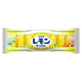 Kaneyo Soap, Lemon Soap, 1.6 oz (45 g) x 8, Solid Color, Lemon Scent, Made in Japan