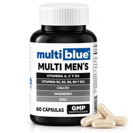 Multivitaminico para Hombre Multi Men | 1,200mg por Porción | Formula con Magnesio, Resveratrol, Vitamina C, D3, A, Zinc, Complejo B, Biotina y Calcio