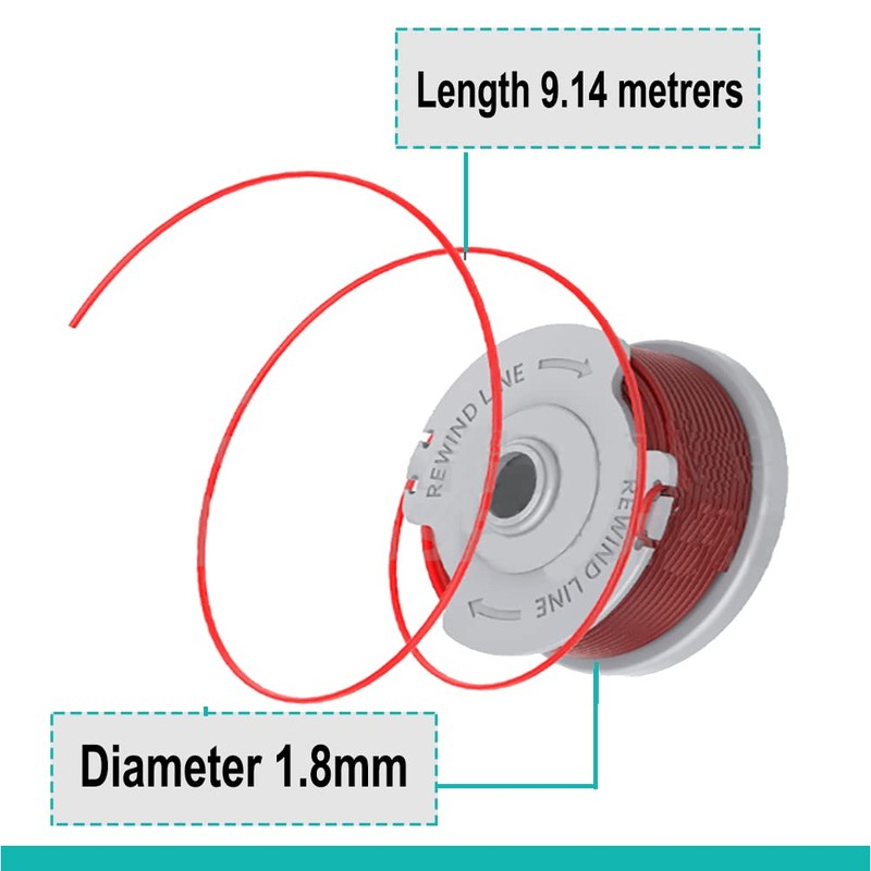 Moritale Thread Spools for Gardena 5306-20 Art 8844 8845 TurboTrimmer